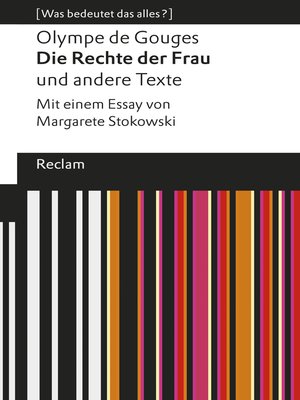 cover image of Die Rechte der Frau und andere Texte
